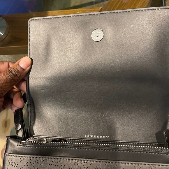 Burberry Hampshire Perforated Leather Crossbody - Picture 11 of 14